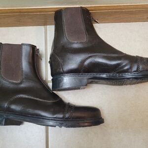 Elegant Black Leather Ankle Booties